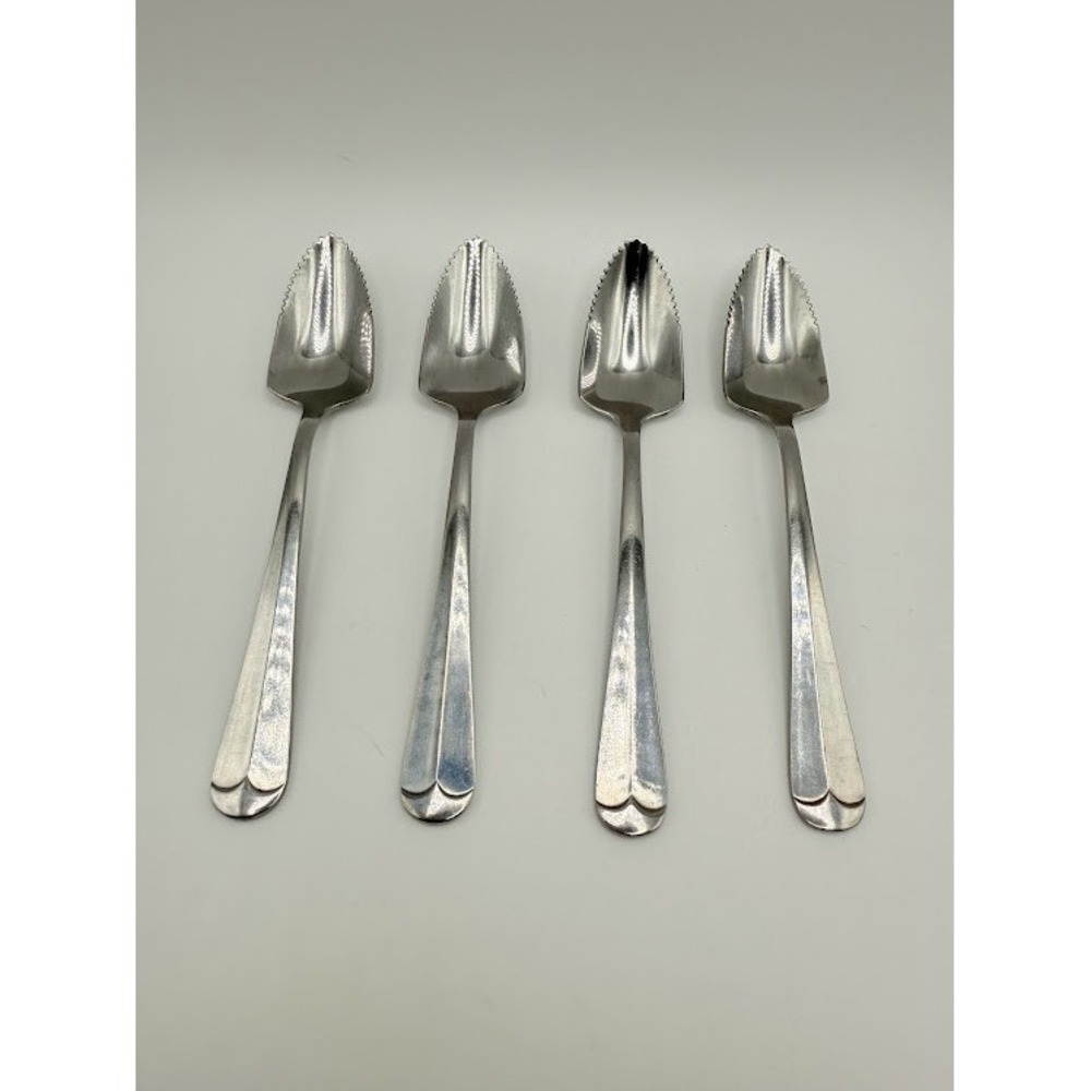 Hoan Grapefruit Spoon Serrated Stainless Steel Spoon Serrated Edge Set of 4